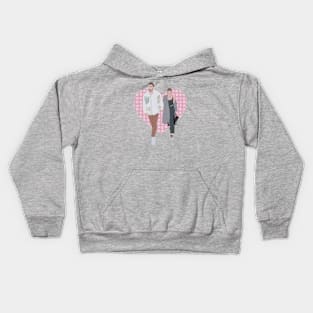 Taylor and Travis with Heart Kids Hoodie